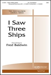 I Saw Three Ships SAB choral sheet music cover